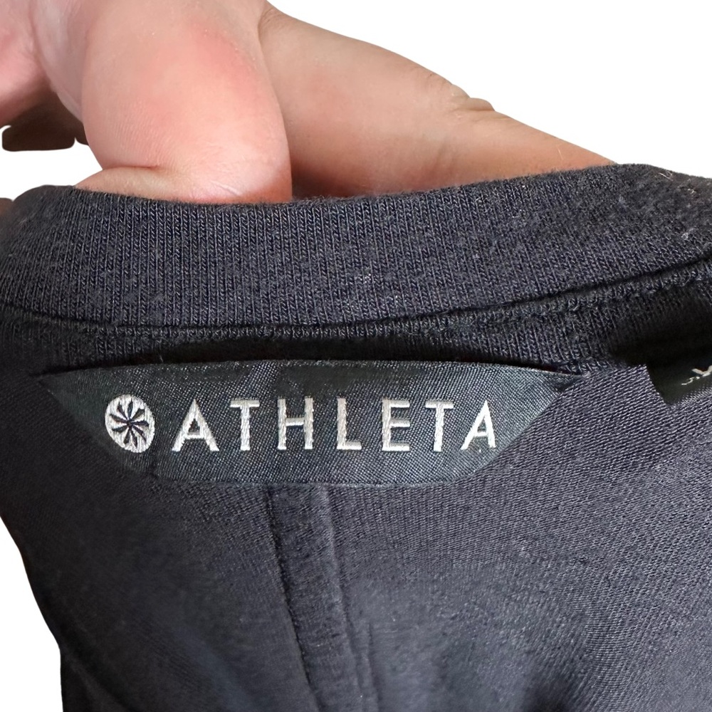 Athleta Black Long Sleeve Basic Lightweight Soft … - image 4